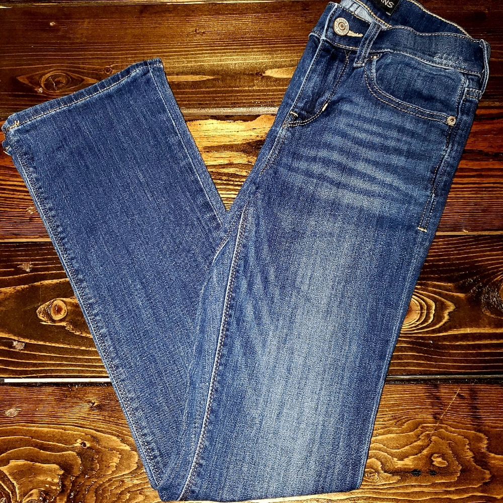 Womens EXPRESS Barley Boot Mid-Rise Jeans